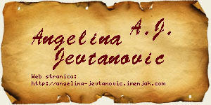 Angelina Jevtanović vizit kartica